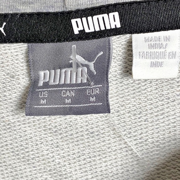 NWOT PUMA Metallic Rose Gold Foil Double Cat Logo Hoodie, Size Medium - Picture 4 of 5